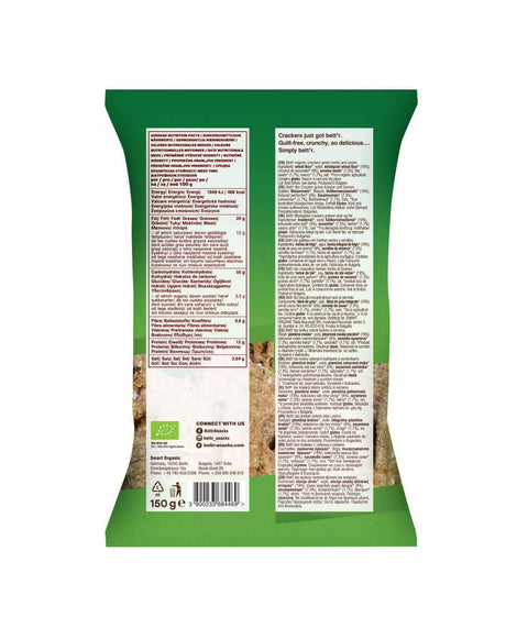 Bio krekry so semienkami Zelené bylinky