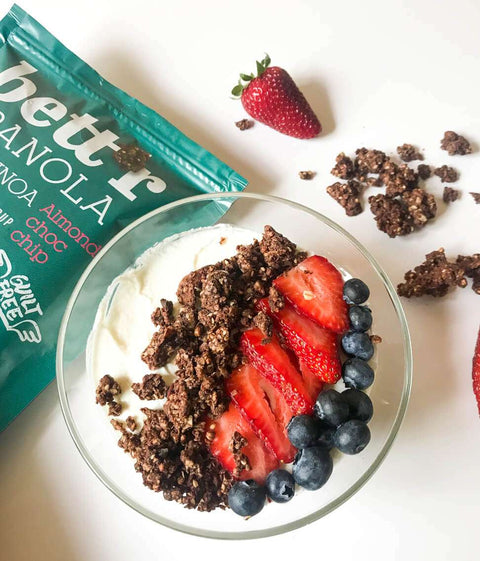 BIO granola s mandľami a čokoládou