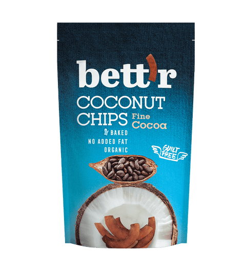 BIO kokosové chipsy jemné kakao