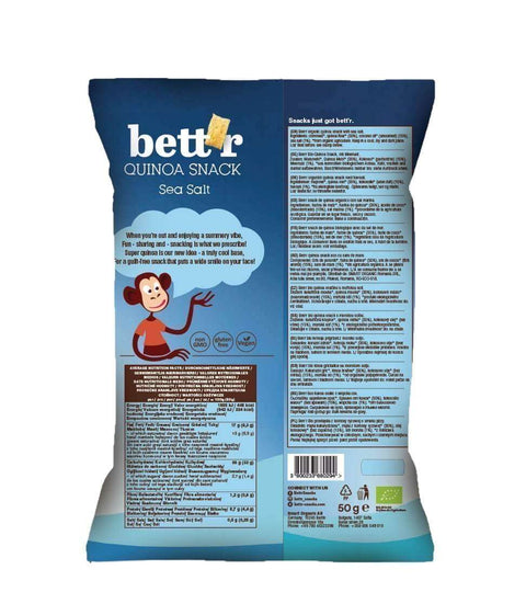 Bio Quinoa Snacks Morská soľ