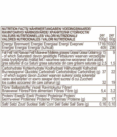 Bio proteínová tyčinka s chia a spirulinou