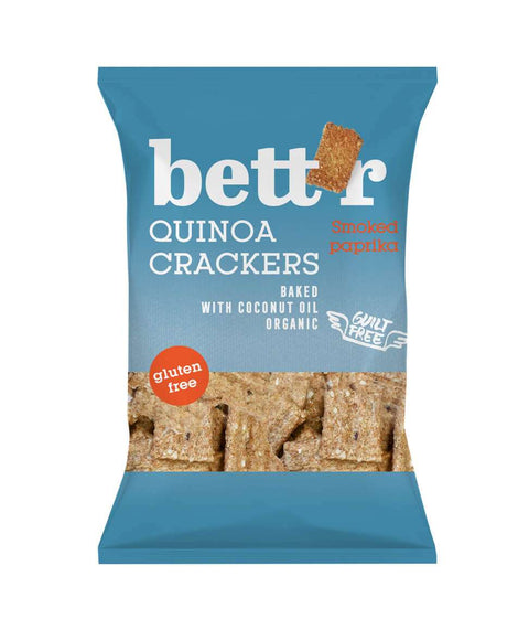 Bio Quinoa Crackers Údená červená paprika