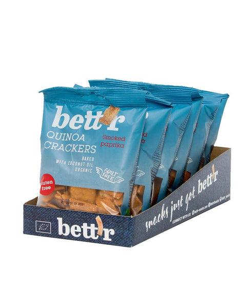 Bio Quinoa Crackers Údená červená paprika