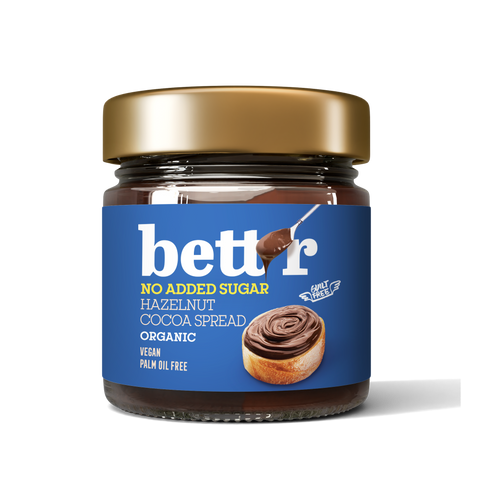 BIO lieskovooriešková kakaová nátierka, bez pridaného cukru