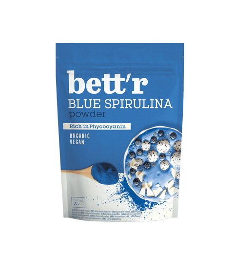 BIO modrá spirulina prášok