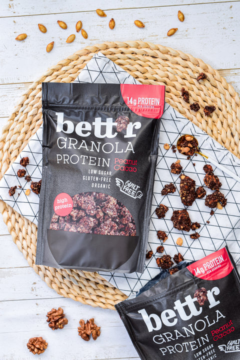 BIO Proteín Granola Pistácie a Kakao