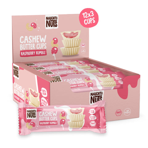 Poháre s bio kešu maslom Raspberry Rumble
