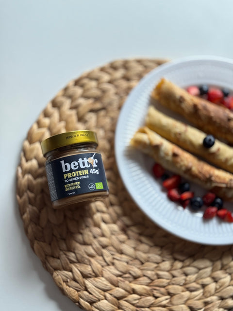Bio proteínová nátierka s kešu a vanilkou, bez pridaného cukru