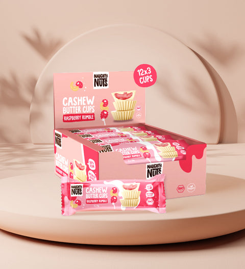Poháre s bio kešu maslom Raspberry Rumble