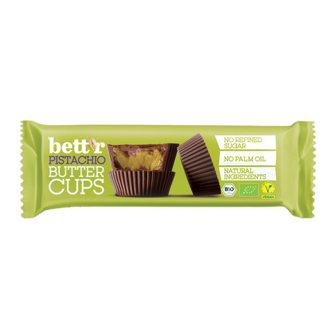 Bio Mix Box Poháre na maslo z Bett'r Nut s pistáciami a jahodami