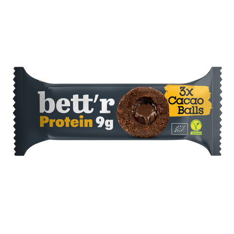BIO Proteínové guličky s kakaovou náplňou