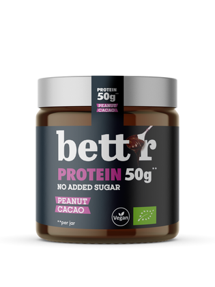 Bio Proteínová nátierka Arašid a kakao bez pridaného cukru