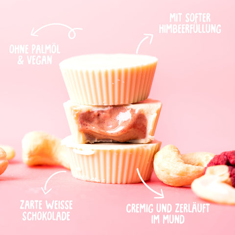 Poháre s bio kešu maslom Raspberry Rumble