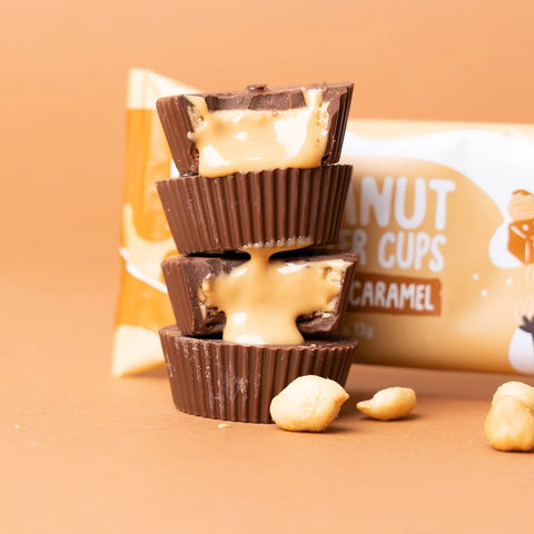 Zachráňte potraviny: Bio poháriky z arašidového masla so slaným karamelom, Naughty Nuts