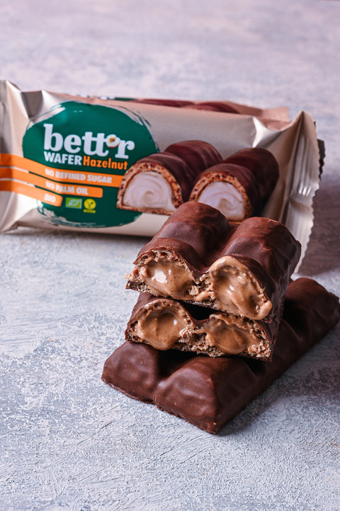 Bio vaflová tyčinka s lieskovoorieškovým krémom