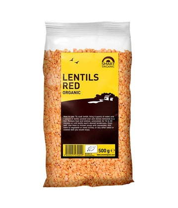 Organická šošovica, červená