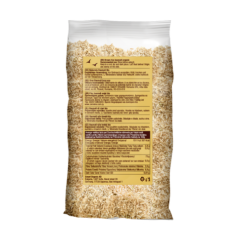 Organická ryža basmati, hnedá