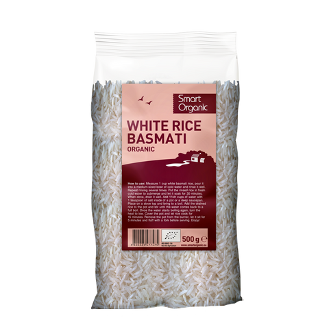 Bio ryža basmati, biela