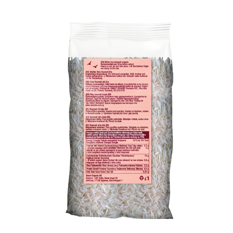 Bio ryža basmati, biela